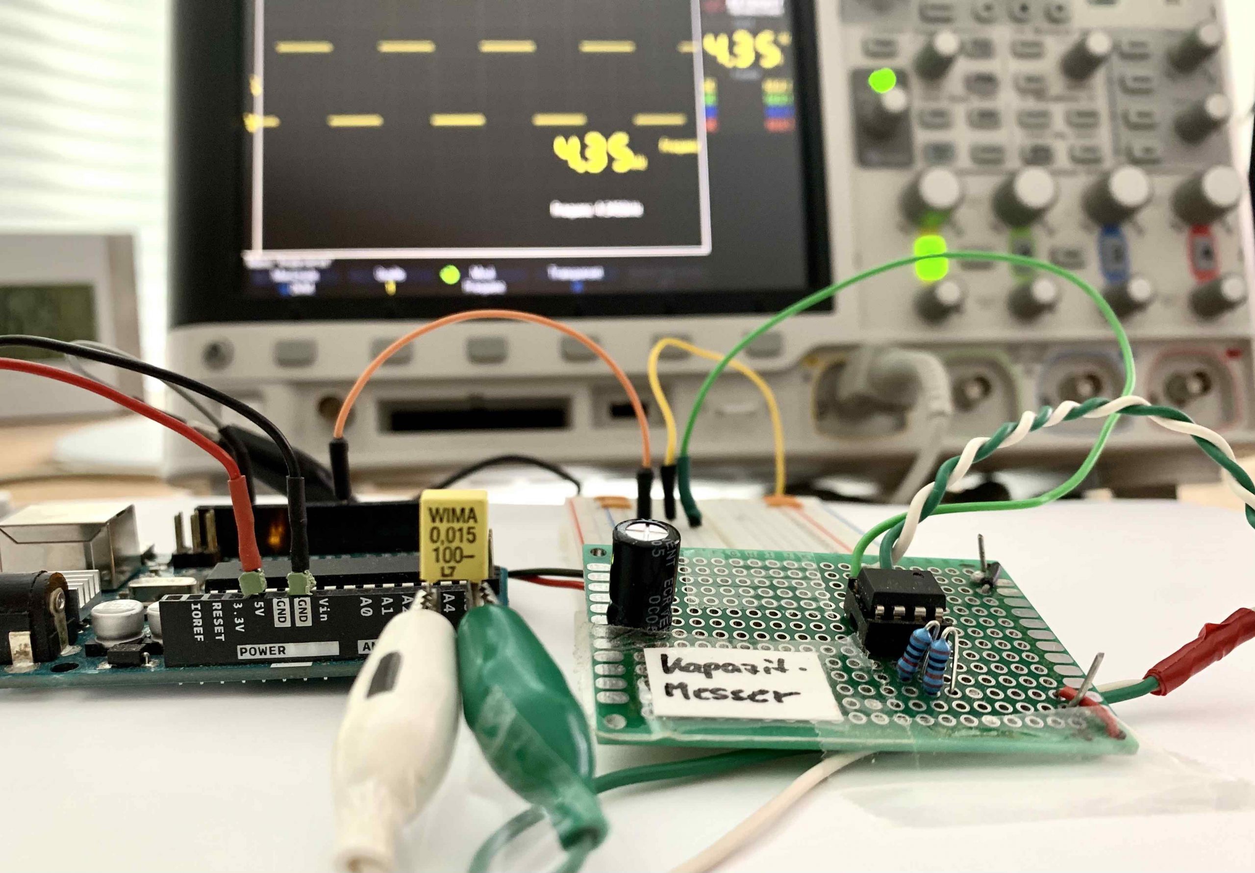 Arduino als Kapazitätsmessgerät – Foto