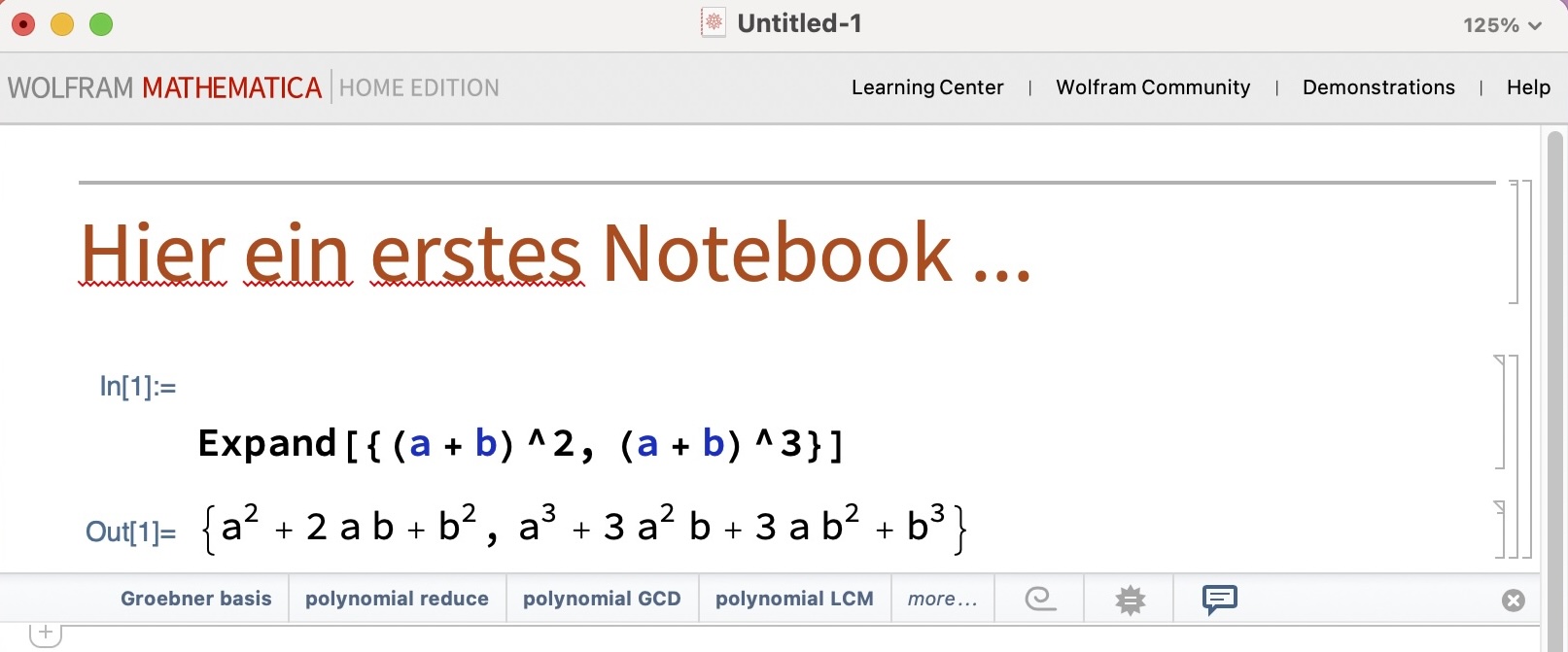 Mathematica Notebook